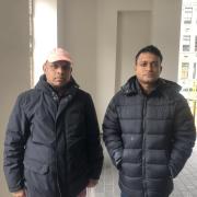 Survivors of the fire Shahed Ahmed and Mohammed Rubel Ali