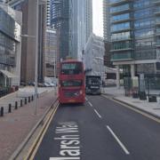 The man was found unresponsive on a bus in Heron Quay, Canary Wharf