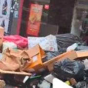 Rubbish spotted in Brick Lane by a TikTok user