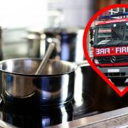 A fire was started from cooking in the flat