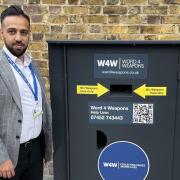 Cllr Abu Chowdhury... “These amnesty bins are to take knives off the streets”