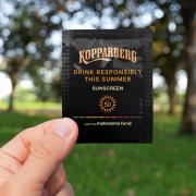 Kopparberg has launched its own sunscreen as part of a campaign with Melanoma Fund