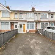 A three-bedroom terraced house on Surrey Road, Rodbourne Cheney, Swindon, has come to market with a guide price of £240,000.
