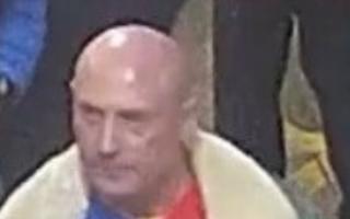 British Transport Police would like to speak with this man after a man woke up to another man sexually assaulting him on a train from London Liverpool Street Station to Colchester
