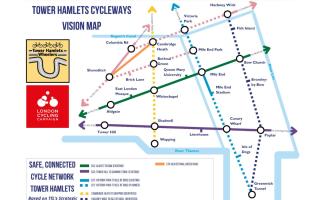 Tower Hamlets Wheelers with London Cycling Campaign, have produced a  map showing the cycleways they would like to see